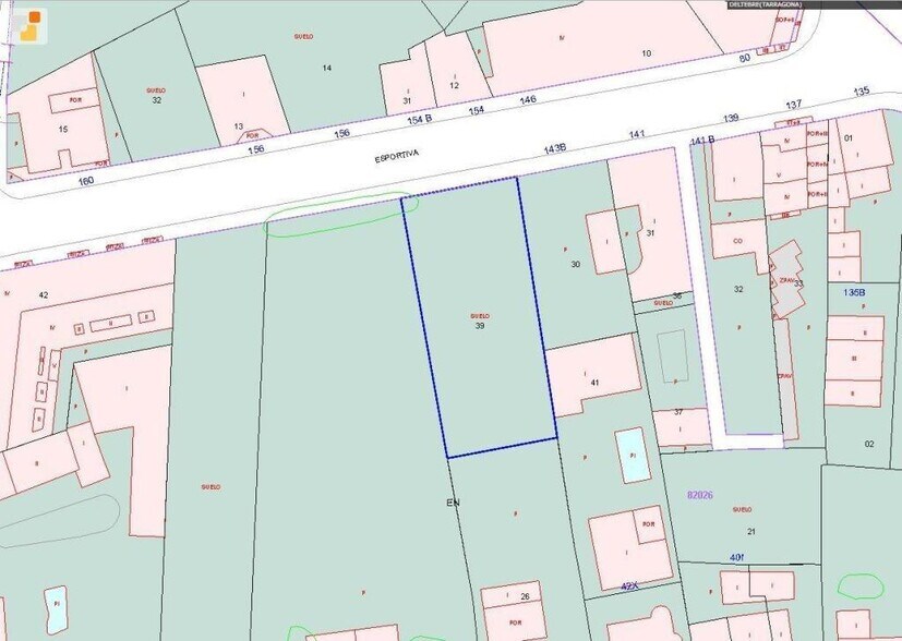 Terrain dans Deltebre, Tarragona à vendre - Plan cadastral – Image 2 sur 4