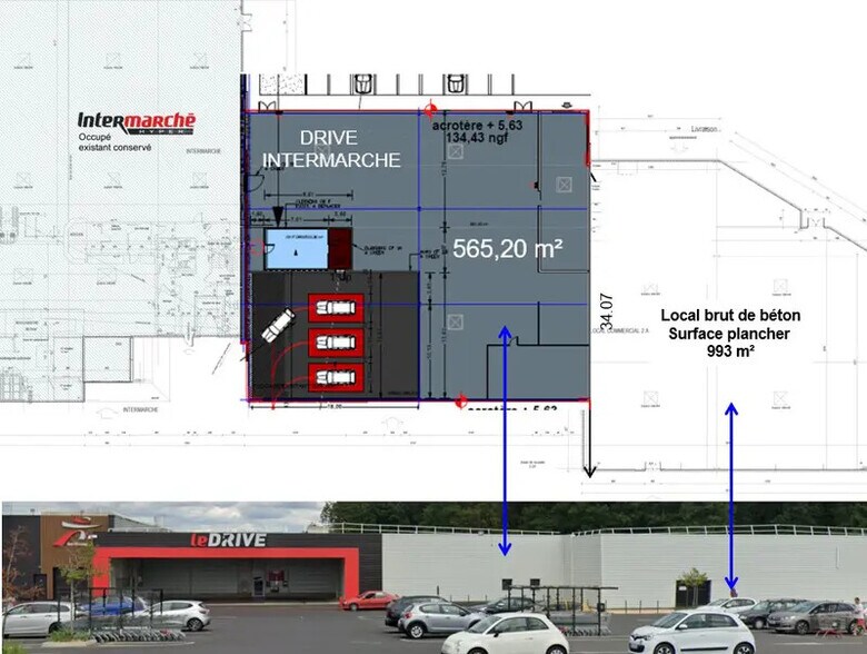 Local commercial dans Vierzon à louer - Plan d’étage – Image 2 sur 2