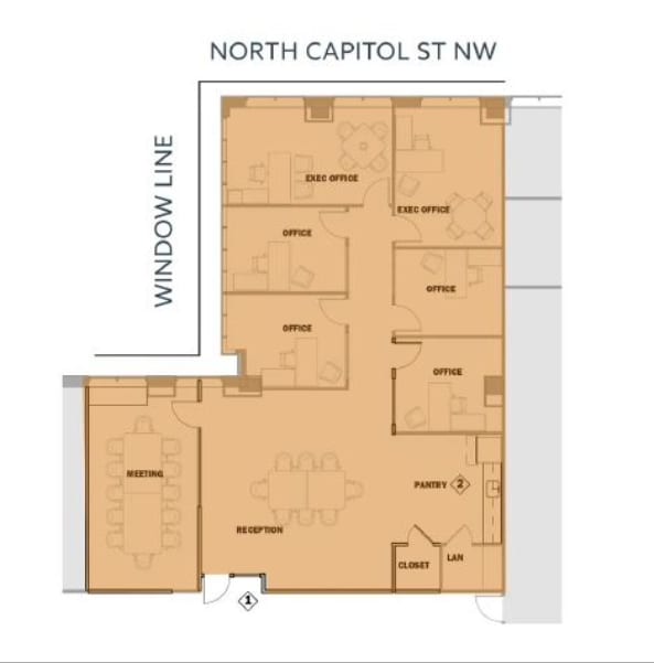 20 F St NW, Washington, DC à louer Plan d’étage– Image 1 sur 1