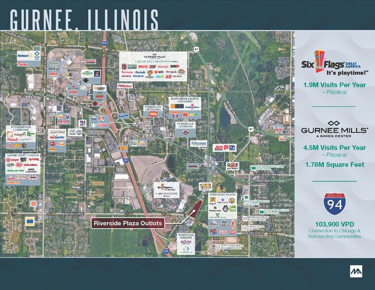 301 N Riverside Dr, Gurnee, IL à louer - Photo de l’immeuble – Image 2 sur 2