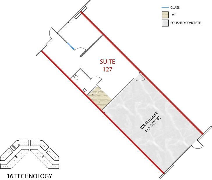 16 Technology Dr, Irvine, CA à louer Plan d’étage– Image 1 sur 1