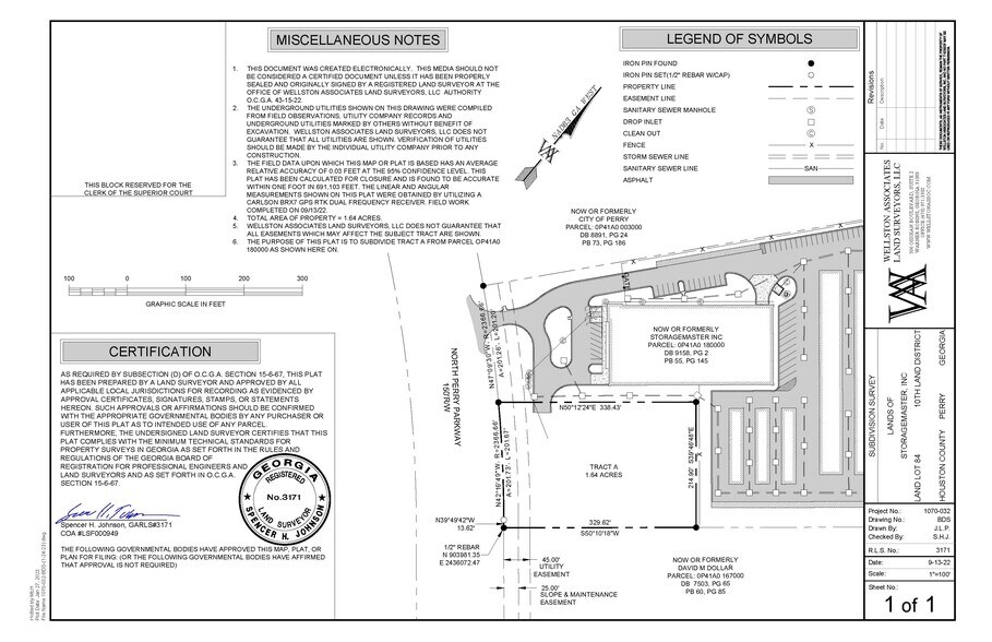 424 Perry Pky, Perry, GA à vendre - Plan de site – Image 2 sur 3