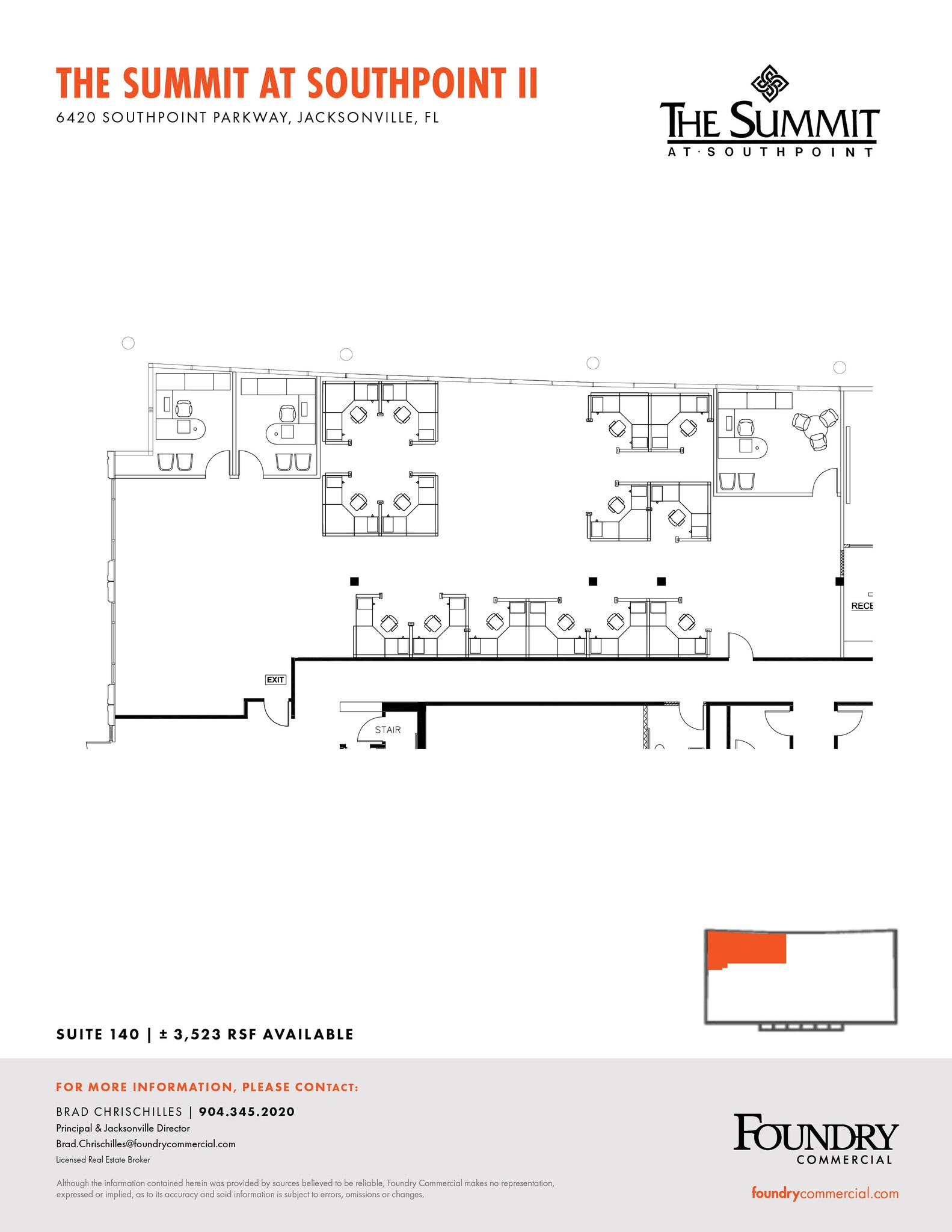 6420 Southpoint Pky, Jacksonville, FL à louer Plan d’étage– Image 1 sur 1