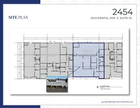 2454 Occidental Ave S, Seattle, WA à louer Plan d’étage– Image 1 sur 1