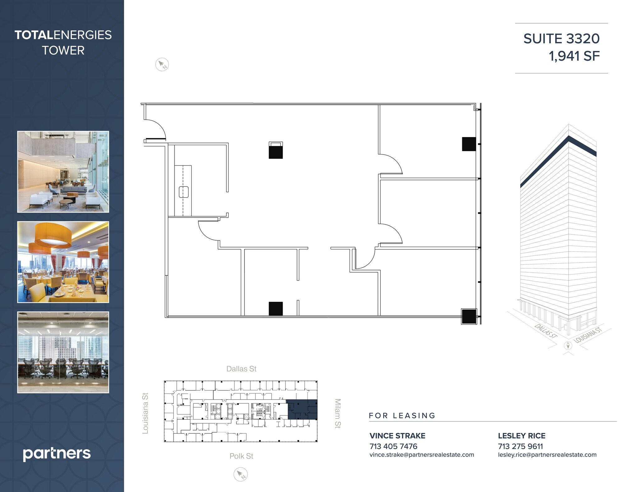 1201 Louisiana St, Houston, TX à louer Plan de site– Image 1 sur 2