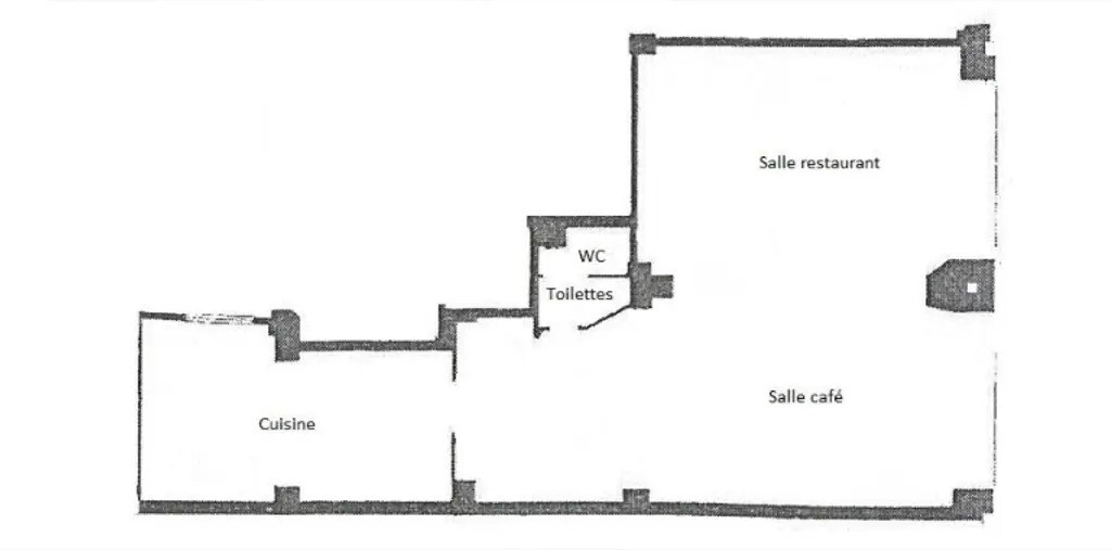 Local commercial dans Paris à louer Plan d’étage– Image 1 sur 4
