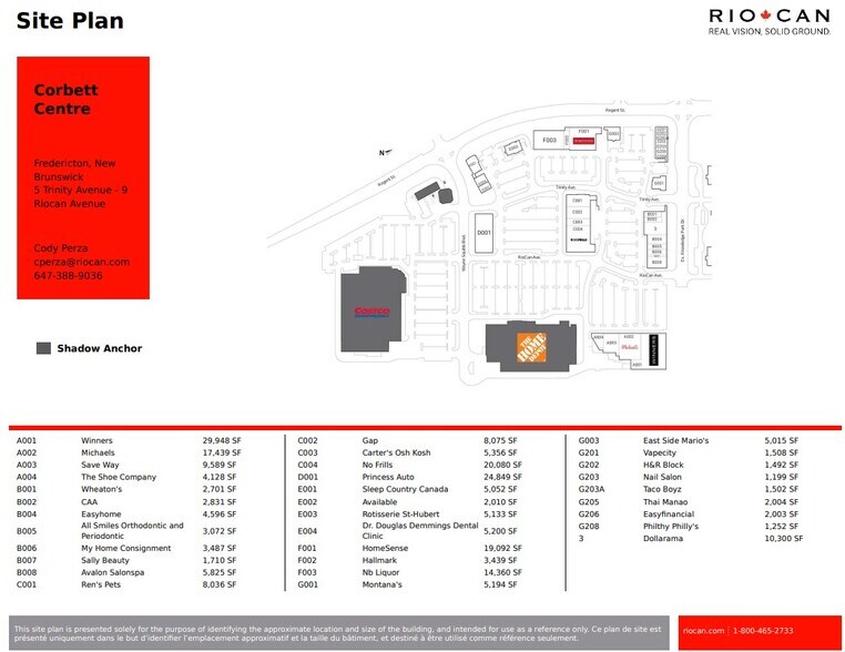9 Riocan Ave, Fredericton, NB à louer - Plan de site – Image 3 sur 3