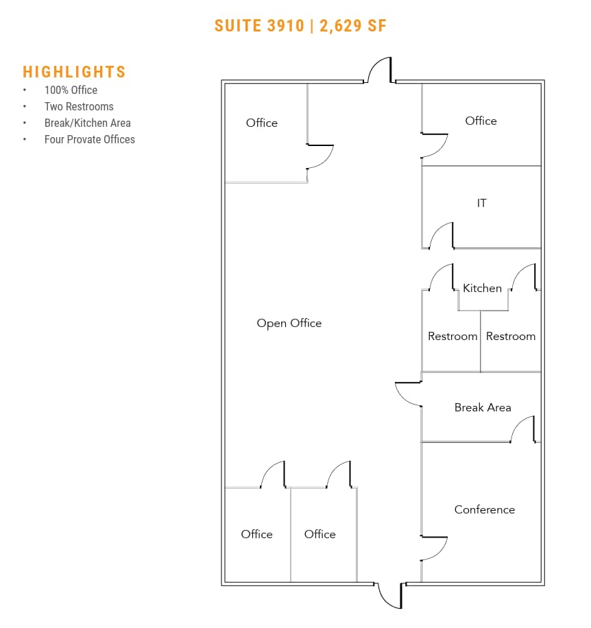3900-4096 Sandshell Dr, Fort Worth, TX à louer Plan d’étage– Image 1 sur 1
