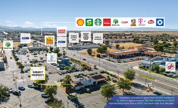 2606 E Palmdale Blvd, Palmdale, CA - Vue aérienne  vue de carte