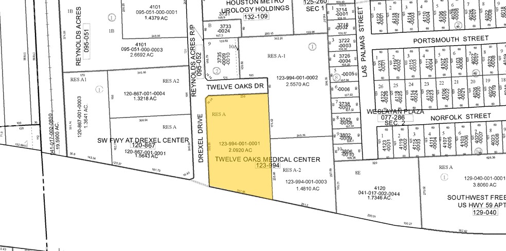 4140 Southwest Fwy, Houston, TX à louer - Plan cadastral – Image 3 sur 6