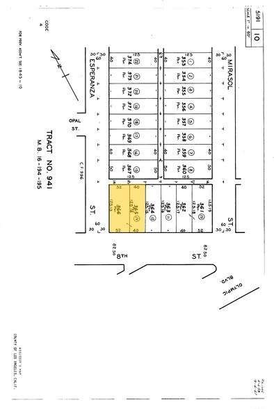 3605 E 8th St, Los Angeles, CA à louer - Plan cadastral – Image 2 sur 60