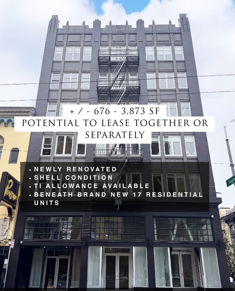 693 Sutter St, San Francisco, CA à louer - Photo principale – Image 1 sur 4