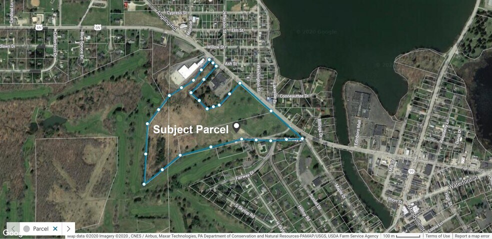 401 W Plum St, Edinboro, PA à vendre - Aérien – Image 2 sur 4