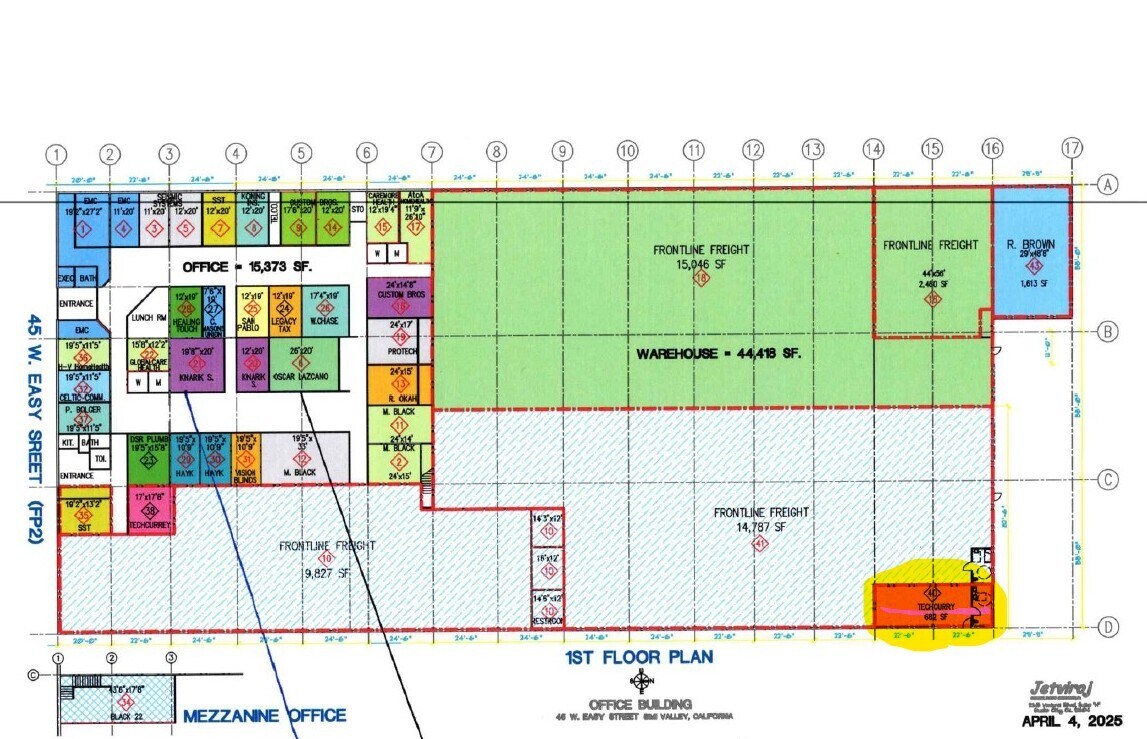 45 W Easy St, Simi Valley, CA à louer Plan d’étage– Image 1 sur 1