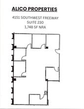 4151 Southwest Fwy, Houston, TX à louer Plan d’étage– Image 1 sur 1