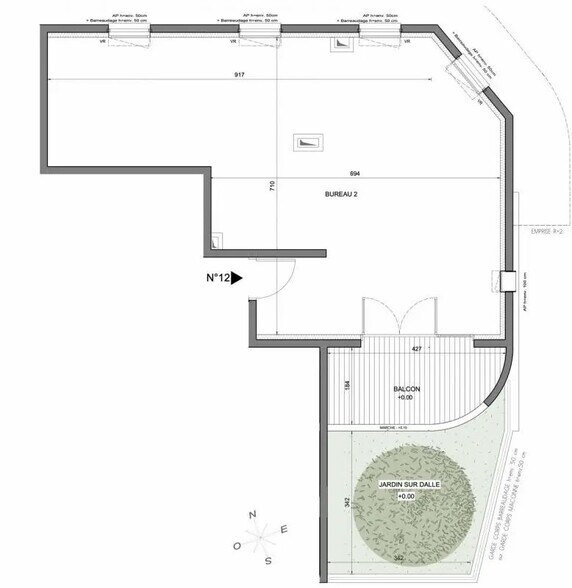 Bureau dans Nice à vendre - Plan d’étage – Image 3 sur 3