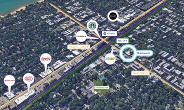 720 Main St, Evanston, IL - VUE AÉRIENNE  vue de carte - Image1