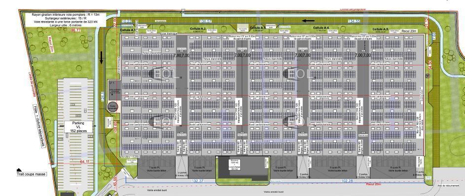 Industriel/Logistique dans Calais à louer - Plan de site – Image 2 sur 2