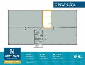 115 NE 100th St, Seattle, WA à louer Plan d’étage– Image 1 sur 1
