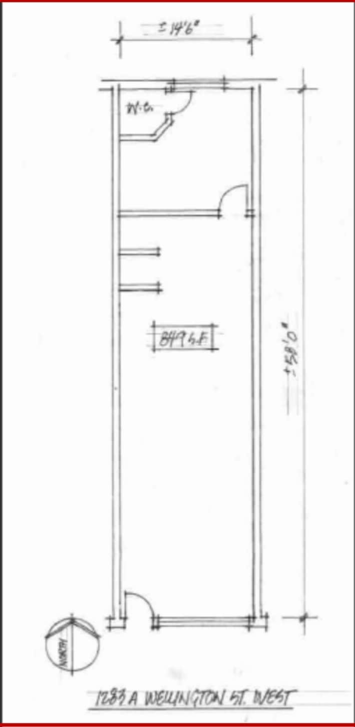 1277-1283 Wellington St W, Ottawa, ON à louer Plan d’étage– Image 1 sur 1