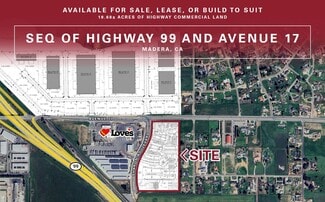 Plus de détails pour Ave 17 & Freeway 99, Madera, CA - Terrain à vendre