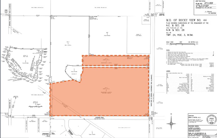 Huggard Rd, Calgary, AB à vendre - Plan de site – Image 2 sur 2