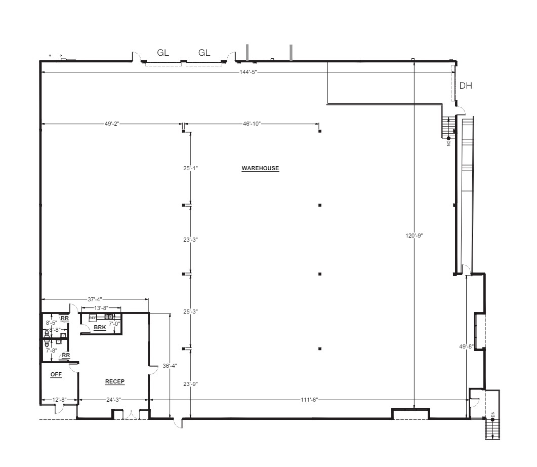 9560 Chesapeake Dr, San Diego, CA à louer Plan d’étage– Image 1 sur 2