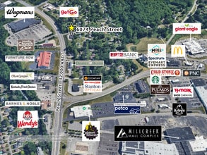 6074 Peach St, Erie, PA - VUE AÉRIENNE  vue de carte