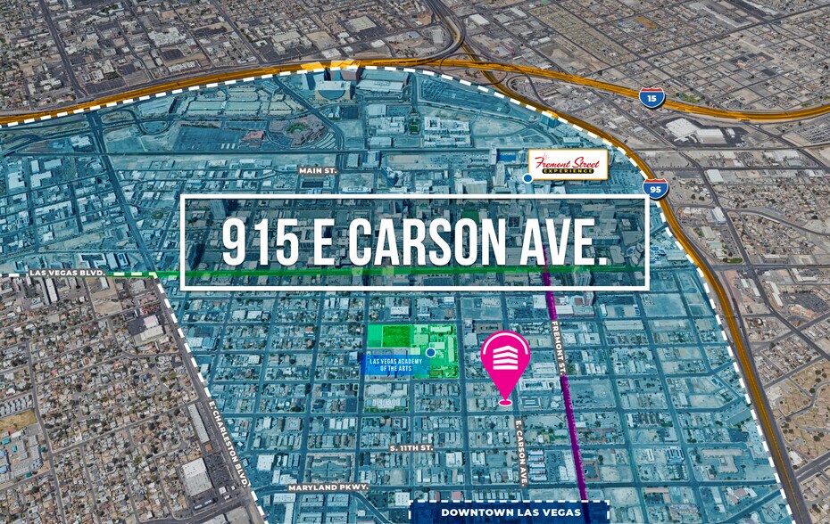 915 E Carson Ave, Las Vegas, NV à vendre - Photo principale – Image 1 sur 2