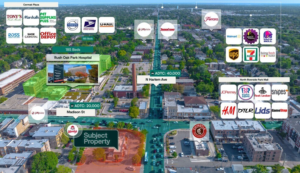 11 N Harlem Ave, Oak Park, IL à vendre - Photo de l’immeuble – Image 2 sur 4