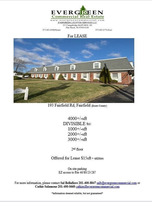 193 Fairfield Rd, Fairfield, NJ à louer Photo de l’immeuble– Image 1 sur 2