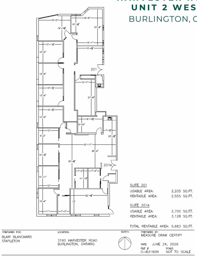 3190 Harvester Rd, Burlington, ON L7N 3T1 - Lot 2-West - - Plan d’étage - Image 1 of 2