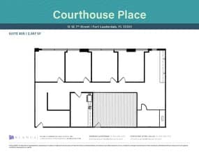 12 SE 7th St, Fort Lauderdale, FL à louer Plan d’étage– Image 1 sur 7