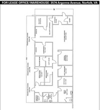 3574 Argonne Ave, Norfolk, VA à louer Plan d’étage– Image 1 sur 1