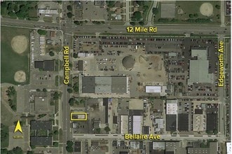 1414 N Campbell Rd, Royal Oak, MI - Vue aérienne  vue de carte