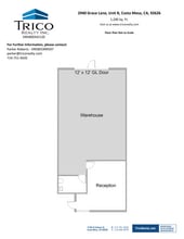 2930-2941 Grace Ln, Costa Mesa, CA à louer Plan d’étage– Image 1 sur 1
