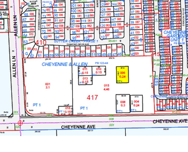 3460 W Cheyenne Ave, North Las Vegas, NV à vendre - Plan cadastral – Image 2 sur 19