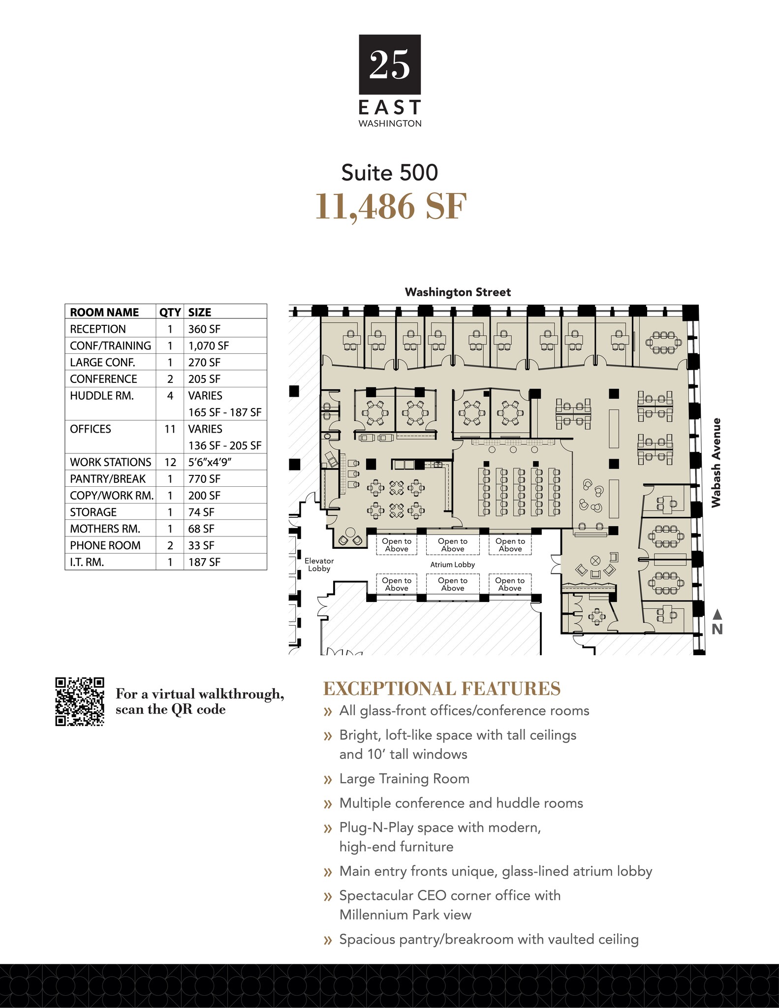 25 E Washington St, Chicago, IL à louer Plan de site– Image 1 sur 1