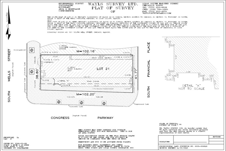 501 S Wells St, Chicago, IL à vendre - Plan cadastral – Image 3 sur 3