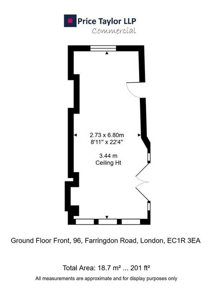 96 Farringdon Rd, Londres à louer - Plan d’étage – Image 3 sur 5
