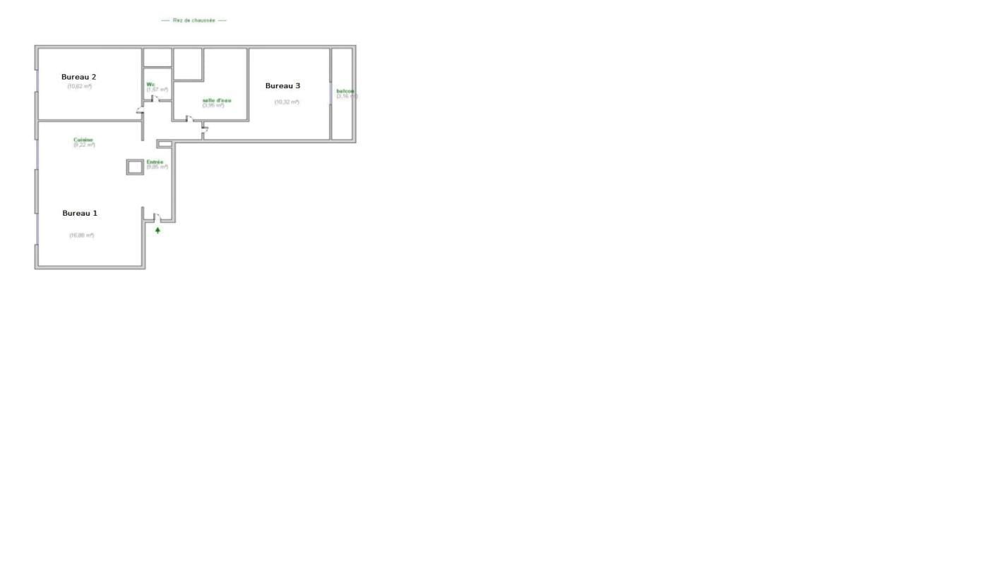 Bureau dans Décines-Charpieu à vendre Plan d’étage– Image 1 sur 2