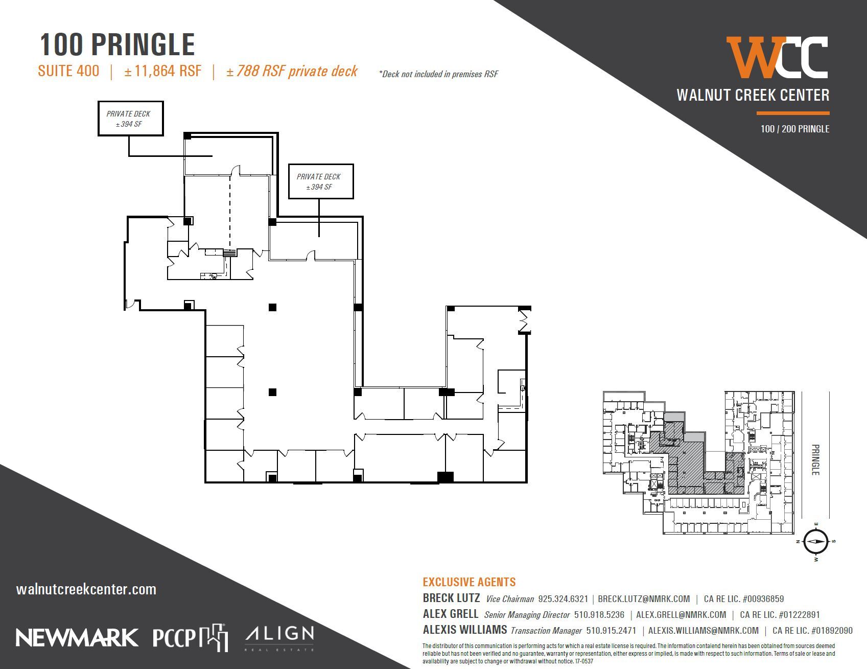 100 Pringle Ave, Walnut Creek, CA à louer Plan d’étage– Image 1 sur 1