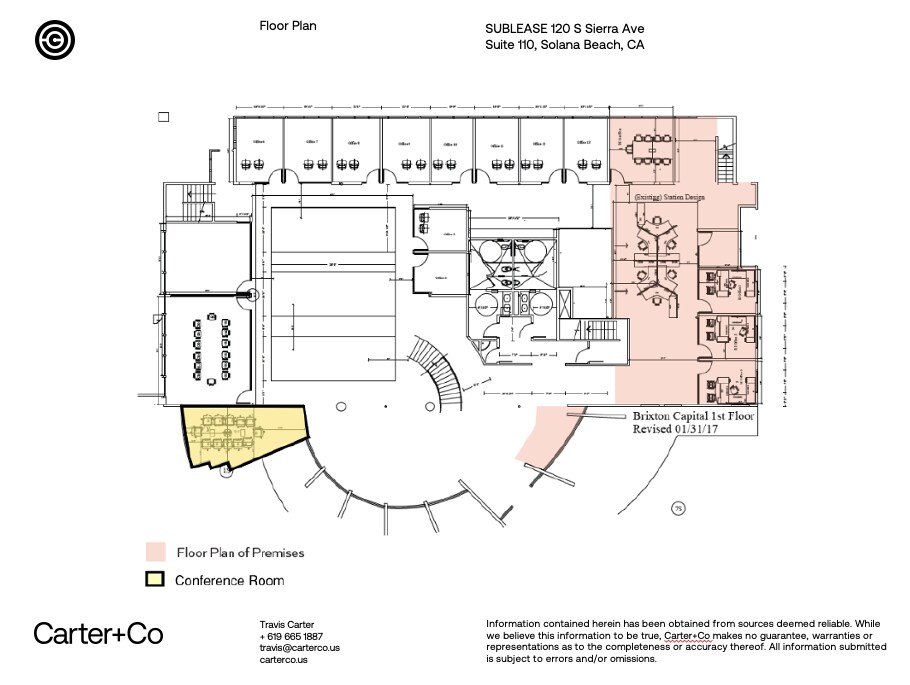 120 S Sierra Ave, Solana Beach, CA à louer Plan d’étage– Image 1 sur 7