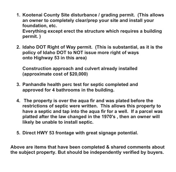 NKA Highway 53 NKA West Highway 53 Hwy, Rathdrum, ID à vendre - Photo principale – Image 2 sur 6