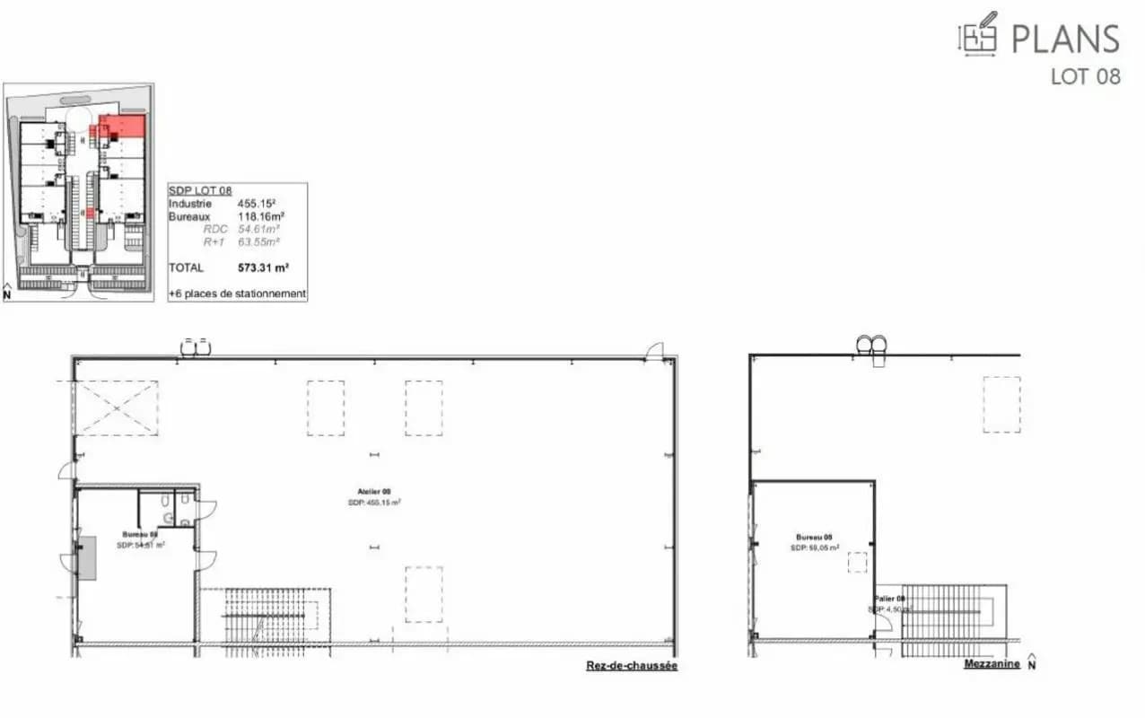 Local d’activités dans Heyrieux à louer Plan d’étage– Image 1 sur 11