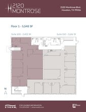 2120 Montrose Blvd, Houston, TX à louer Plan d’étage– Image 1 sur 1