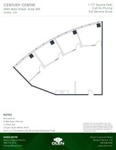 2601-2603 Main St, Irvine, CA à louer Plan d’étage– Image 1 sur 1