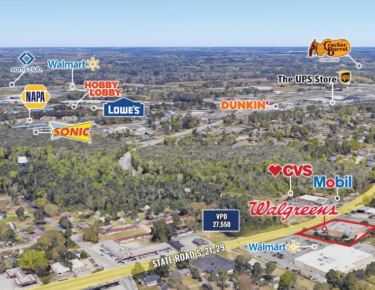 2498 2nd Loop Rd, Florence, SC à vendre - Aérien – Image 3 sur 3