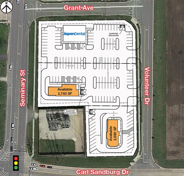 100 N Seminary St, Galesburg, IL à vendre - Plan de site – Image 2 sur 4