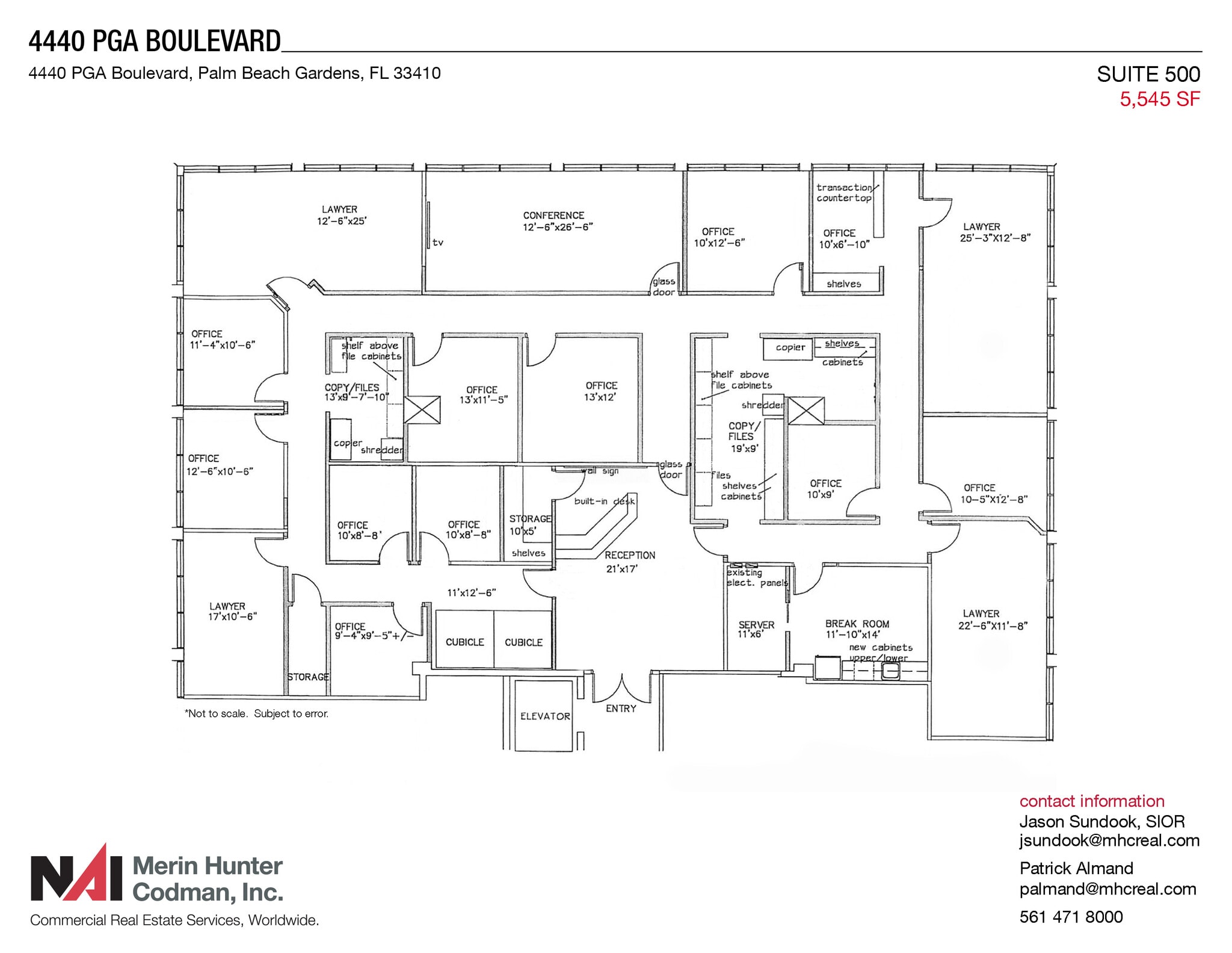 4440 PGA Blvd, Palm Beach Gardens, FL à louer Plan d’étage– Image 1 sur 7